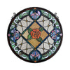 CHLOE Lighting ENCHANTED Tiffany-Style Floral Stained Glass Window Panel 25'' Height