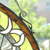 CHLOE Lighting ENCHANTED Tiffany-Style Floral Stained Glass Window Panel 25'' Height