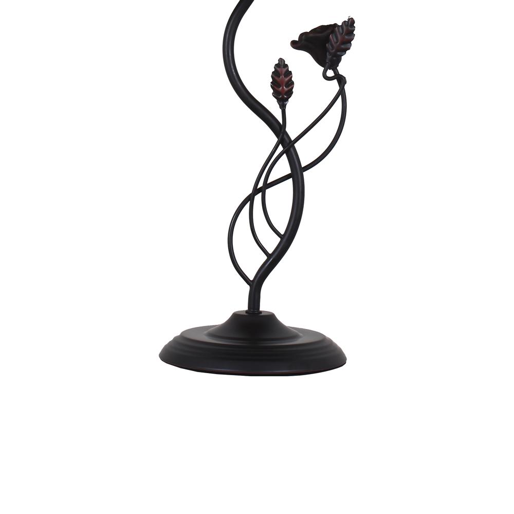 CHLOE Lighting MARIEBELLE Tiffany-Style Floral Stained Glass Table Lamp 16'' Width