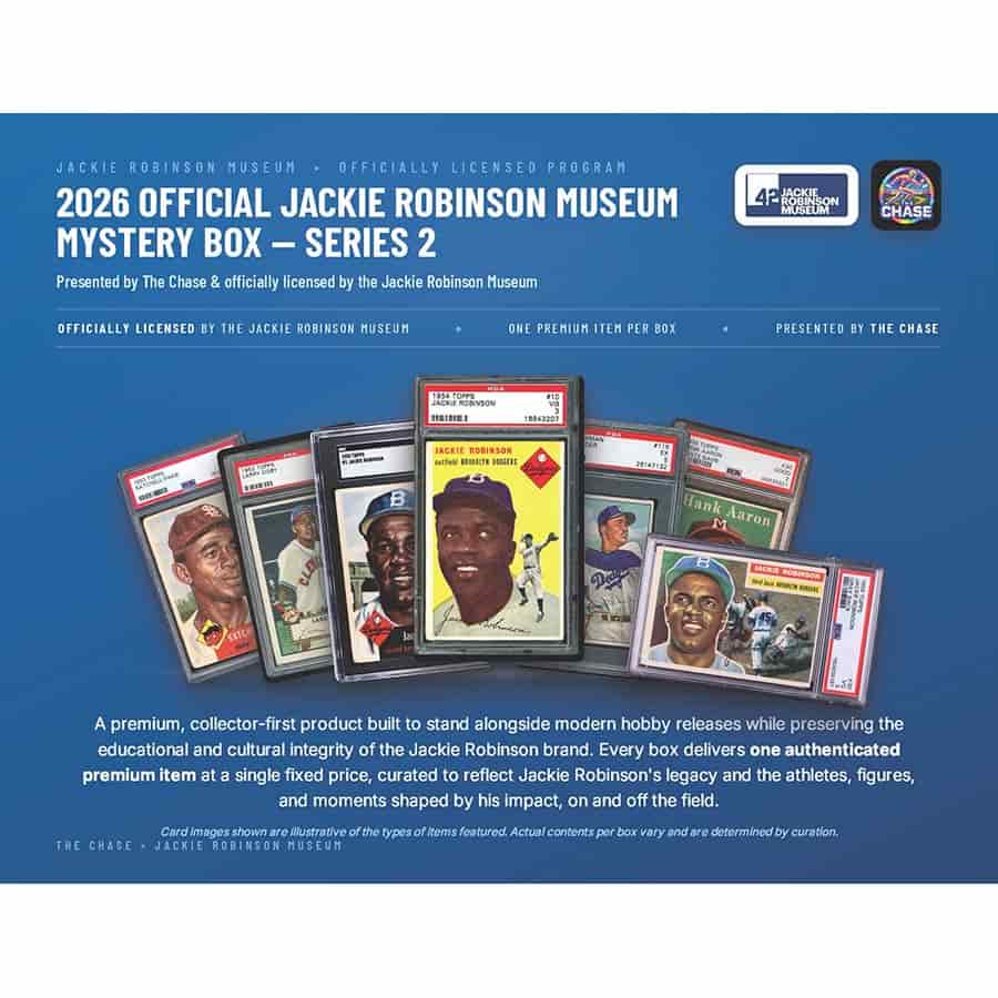The Chase Store, Llc -  Jackie Robinson Museum - 2026 Official Jackie Robinson Museum Mystery Box Series 2 Pre-Order