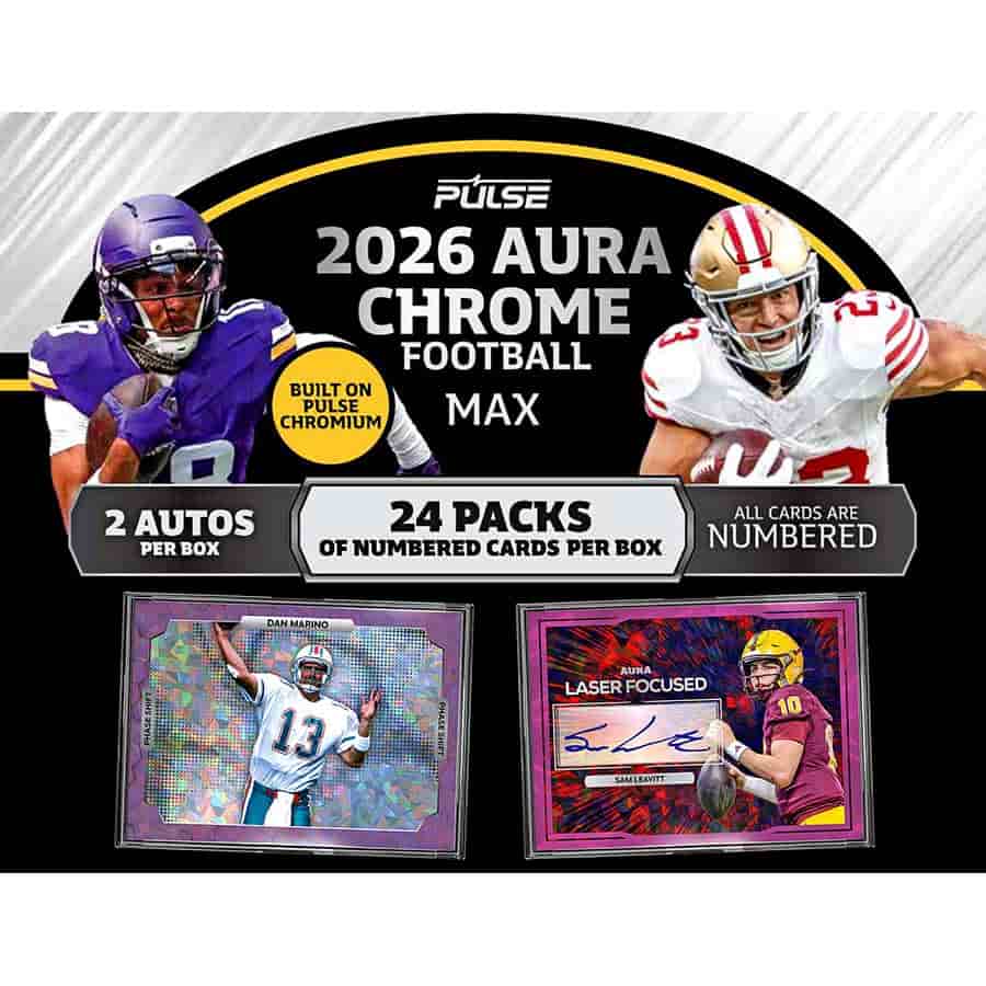 Pulse Trading Cards -  Aura - 2026 Pulse Aura Chrome Football Max Pre-Order