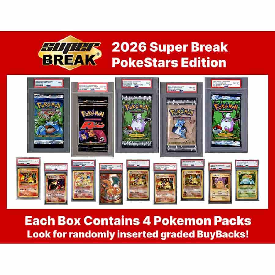2026 Super Break Pokestars Edition Box -  SUPER PRODUCTS INC
