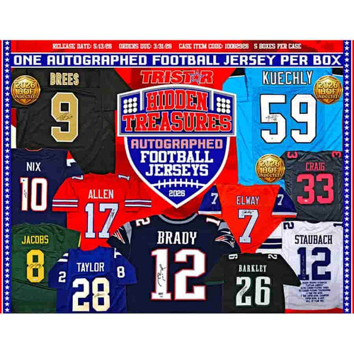 Tri-Star Productions Inc -  Hidden Treasures - 2026 Tristar Hidden Treasures Autographed Football Jerseys