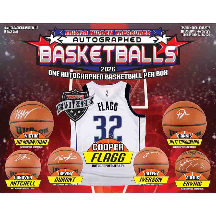 Tri-Star Productions Inc -  Hidden Treasures - 2026 Tristar Hidden Treasures Autographed Basketballs