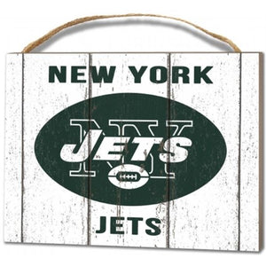 New York Jets Small Plaque - Weathered Logo -