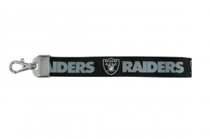 Las Vegas Raiders Lanyard Wristlet Style Black -