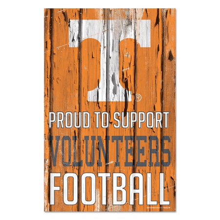 Tennessee Volunteers Sign 11x17 Wood Proud to Support Design - WinCraft