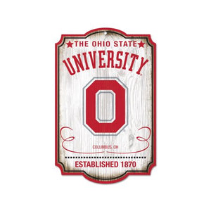 Ohio State Buckeyes Sign 11x17 Wood Retro - WinCraft