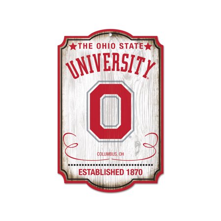 Ohio State Buckeyes Sign 11x17 Wood Retro - WinCraft