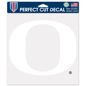 Oregon Ducks Decal 8x8 Perfect Cut White - WinCraft