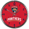 Florida Panthers Clock Round Wall Style Chrome Periodic Restock - WinCraft