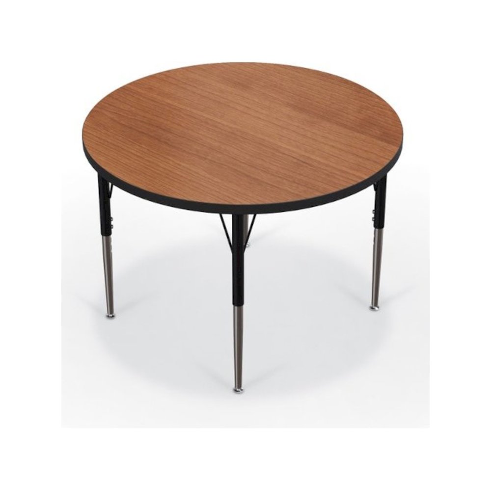 Activity Table - 36'' Round - Amber Cherry Top Surface - Black Edgeband - BALT