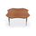 Activity Table - 60'' Clover - Amber Cherry Top Surface - Black Edgeband - BALT
