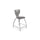 Hierarchy Stool - 4-Leg Stool (24 inch) - Gray- No Arms- Chrome Base - - Moore