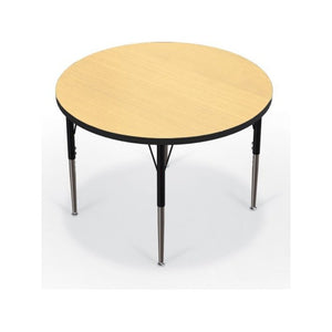Activity Table - 36'' Round - Fusion Maple Top Surface - Black Edgeband - BALT