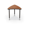 Creator - Chevron Table - Amber Cherry Top Surface And Laminate Backer Back Surface - Black Edgeband - Black Legs - No Bookbox - BALT