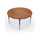 Activity Table - 48'' Round - Amber Cherry Top Surface - Black Edgeband - BALT