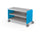 Compass Cabinet - Maxi H1 -Shelves / Casters - Blue - Moore
