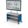 Compass Cabinet - Maxi H1 -Shelves / Casters / TV Mount - Navy - Moore