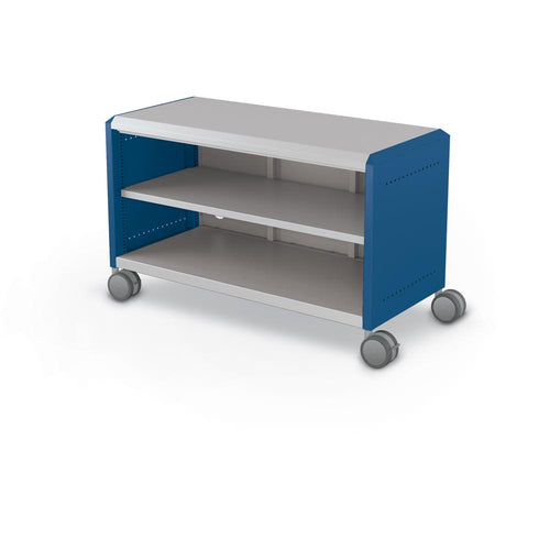 Compass Cabinet - Maxi H1 -Shelves / Casters - Navy - Moore