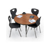 Activity Table - 42'' Round - Fusion Maple Top Surface - Black Edgeband - BALT