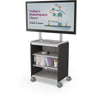 Compass Cabinet  - Midi H2 -Shelves / Casters / TV Mount -Black - Moore