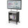 Compass Cabinet  - Midi H2 -Shelves / Casters / TV Mount -Black - Moore