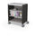 Compass Cabinet - Midi H2 -Shelves / Casters - Black - Moore