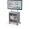 Compass Cabinet  - Midi H2 -Shelves / Casters / TV Mount - Cool Grey - Moore