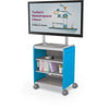 Compass Cabinet  - Midi H2 -Shelves / Casters / TV Mount -Blue - Moore