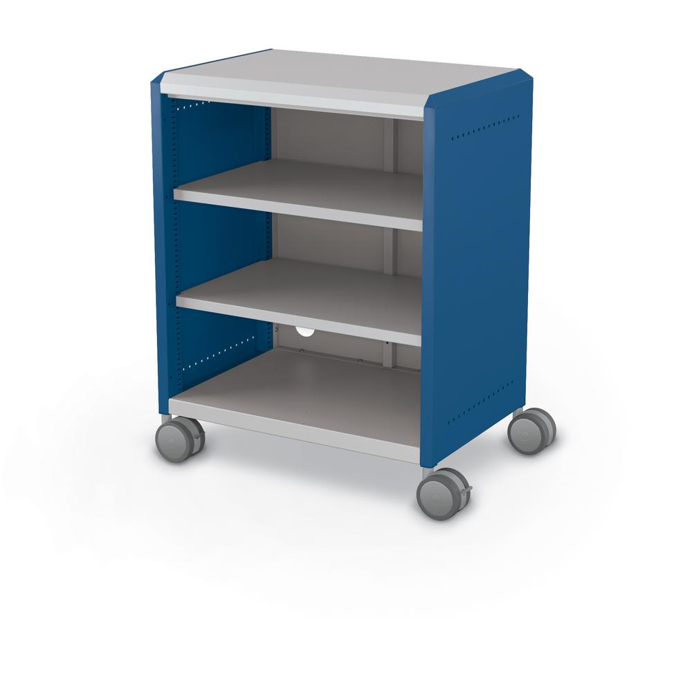 Compass Cabinet - Midi H2 -Shelves / Casters -Navy - Moore