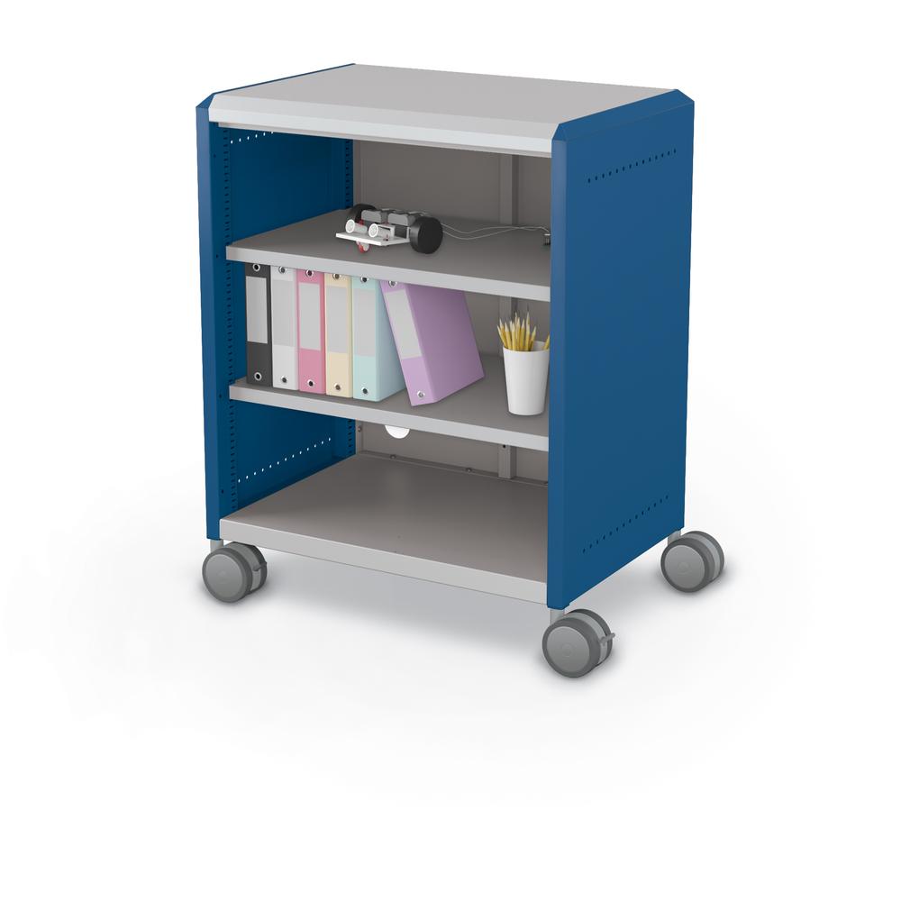 Compass Cabinet - Midi H2 -Shelves / Casters -Navy - Moore