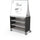 Compass Cabinet - Maxi H2 -Shelves / Casters / Ogee Board - Black - Moore