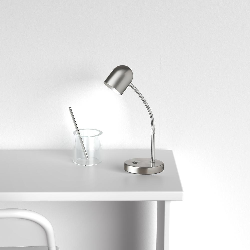 5W Table Lamp, Satin Chrome Finish - Dainolite