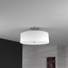 3LT Incandescent Semi-Flush PC, White Shade - Dainolite