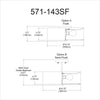 3LT Incandescent Semi-Flush SC, White Shade - Dainolite