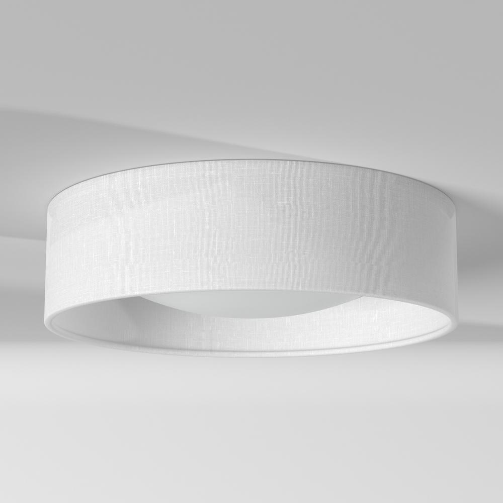 11'' Flush Mount, Ivory Shade - Dainolite