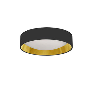 11'' Flush Mount, BK/GLD shade - Dainolite