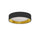 11'' Flush Mount, BK/GLD shade - Dainolite