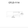 11'' Flush Mount, BK/GLD shade - Dainolite