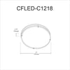 Ceiling Flush 18W 310mm (12''),Bronze - Dainolite