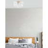 3 Light Flush Mount, Aged Brass w/ Clear Spiral Glass - Dainolite