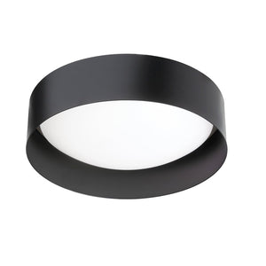 14W Flush Mount Matte Black Metal Shade - Dainolite