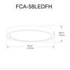 8W Matte White Flush Mount - Dainolite