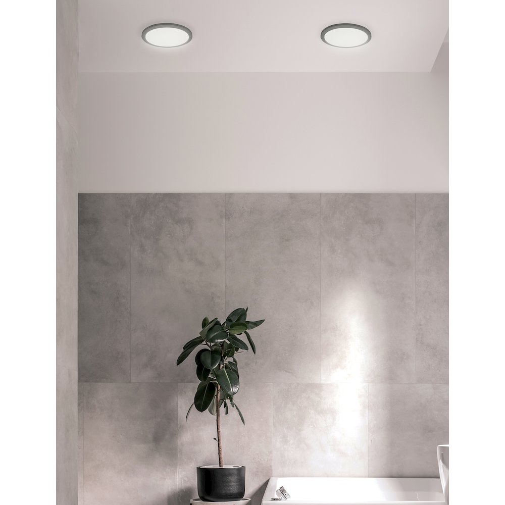 14W Matte Black Flush Mount - Dainolite