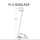 20W Floor Lamp Aged Brass - Dainolite