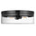 2 Light Incandescent Flush Mount Matte Black with Clear Glass - Dainolite