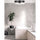 2 Light Incandescent Flush Mount Matte Black with Clear Glass - Dainolite