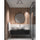 25W Matte Black Flush Mount w/ Black Strip Shade - Dainolite
