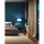 1 Light Incandescent Round Base Table Lamp Matte Black with White Shade - Dainolite